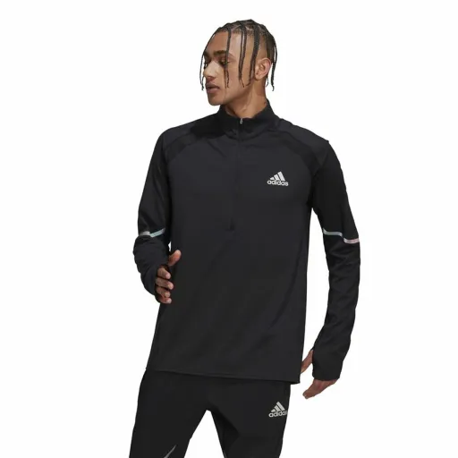 Polar Sem Capuz Homem Adidas Fast 1/2 Zip Preto