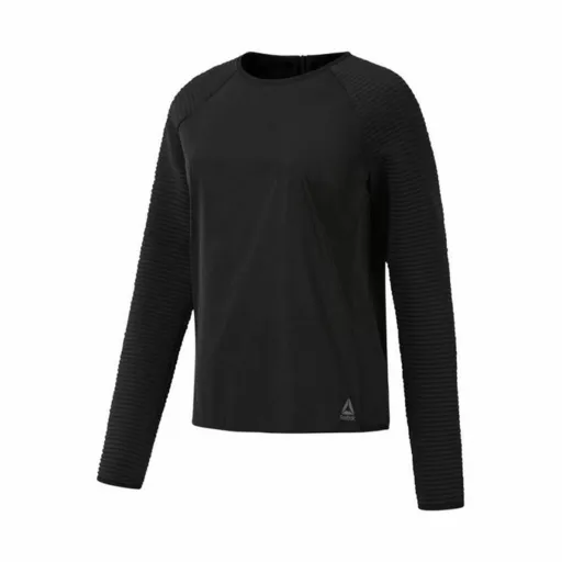 Camisola de Manga Comprida Mulher Reebok Thermowarm Deltapeak Preto