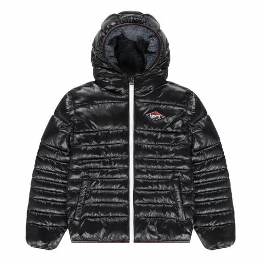 Casaco de Desporto Infantil Levi's Sherpa Lined Mdwt Puffer J Preto