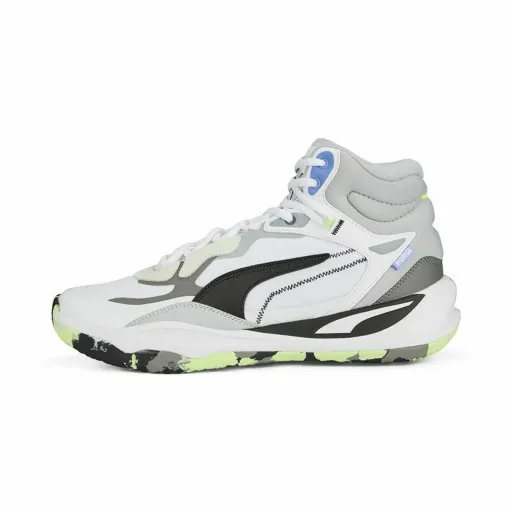 Sapatilhas de Basquetebol para Adultos Puma Playmaker Pro Mid Branco