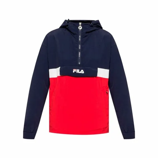 Polar com Capuz Mulher Fila Pavlina Vermelho Azul Escuro