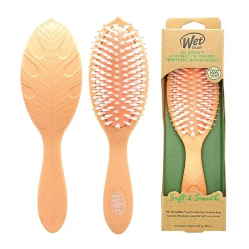 Escova Desembaraçante The Wet Brush Go Green Laranja Suavizante