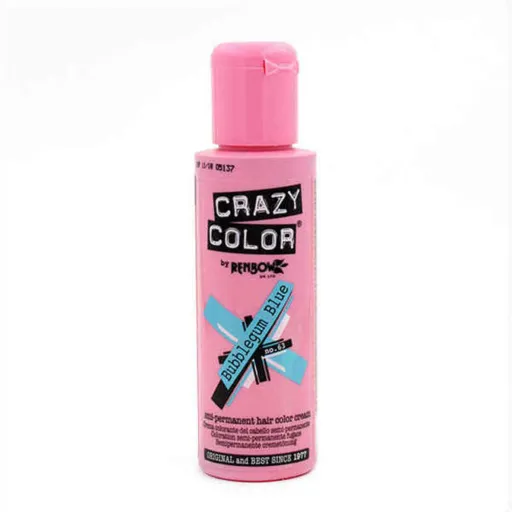 Coloração Semipermanente Crazy Color 002281 Nº 63 Bubblegum Blue (100 ml)