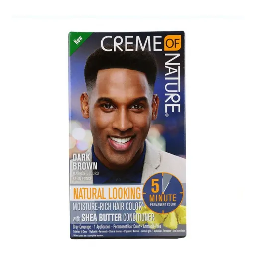 Tinta Permanente Mens Color Creme Of Nature Dark Brown 2Oz