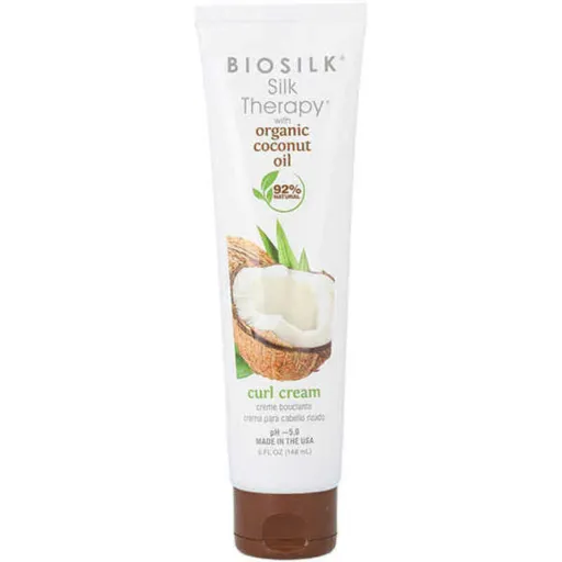 Creme Pentear Farouk Biosilk Silk Therapy Coconut Oil Cabelos Encaracolados (148 ml)