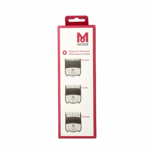 Conjunto de Pentes/Escovas Wahl Moser Pack Peines (1.5/3/4.5 MM)