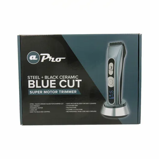 Aparador de Cabelo-Máquina de Barbear Albi Pro Blue Cut 10W