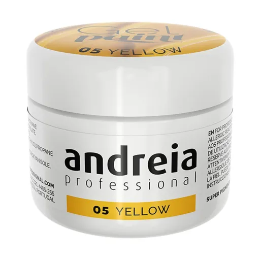 Verniz de Unhas em Gel Andreia Gel Paint 4 ml Amarelo Nº 05