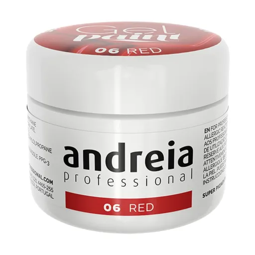 Verniz de Unhas em Gel Andreia Gel Paint 4 ml Vermelho Nº 06