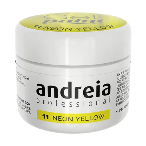 Verniz de Unhas em Gel Andreia Gel Paint 4 ml Amarelo Neon