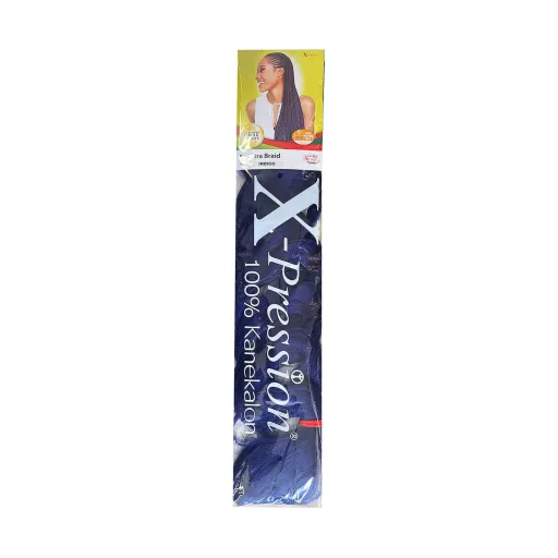 Extensões para o Cabelo X-Pression Pression Indigo Violeta Sintético