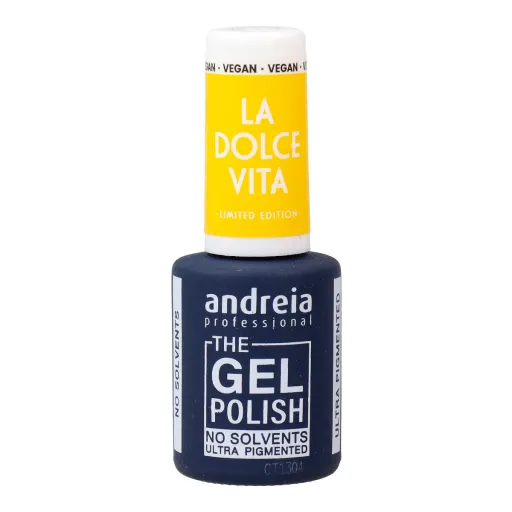 Verniz de Unhas em Gel Andreia La Dolce Vita DV4 Canary Yellow 10,5 ml