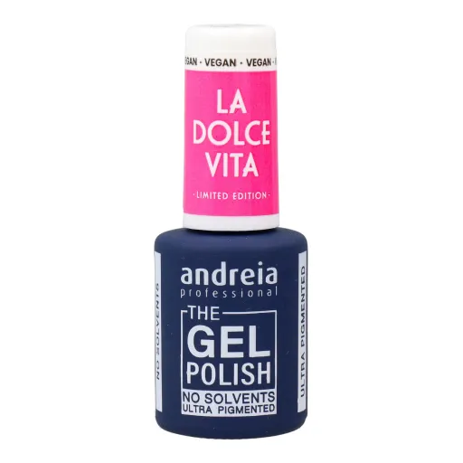 Verniz de Unhas em Gel Andreia La Dolce Vita DV5 Vibrant Pink 10,5 ml