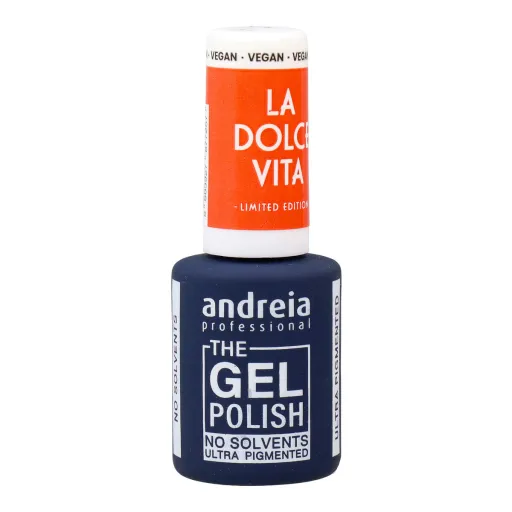 Verniz de Unhas em Gel Andreia La Dolce Vita DV6 Orange 10,5 ml