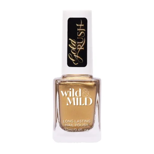 Verniz de Unhas Wild & Mild Gold Rush GR04 Gold Flakes 12 ml