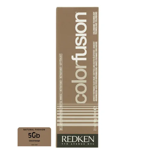 Coloração Permanente em Creme Redken Color Fusion Nº 5 Gold/Beige (60 ml)