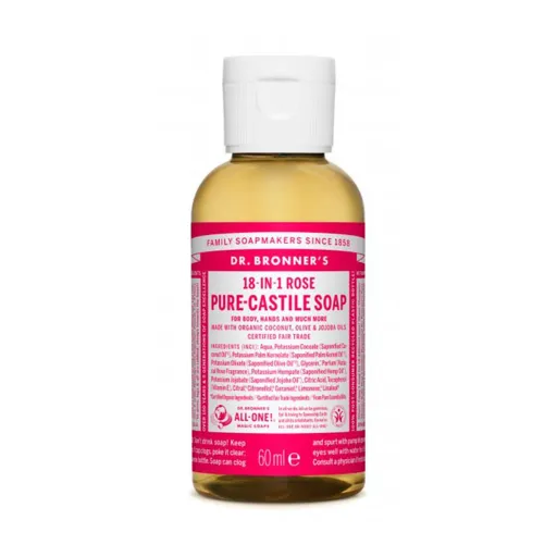 Sabonete Líquido Dr Bronner's 60 ml Rosas