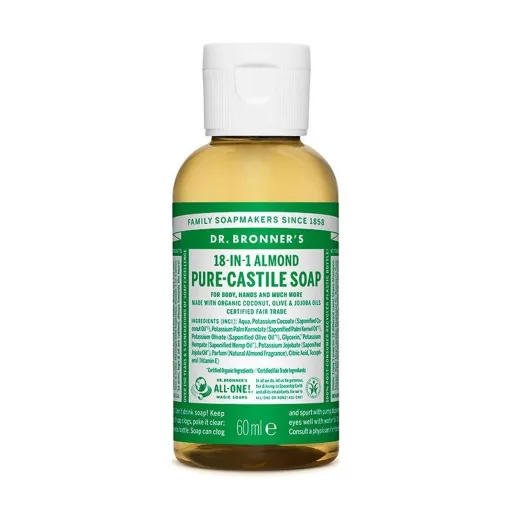 Sabonete Líquido Dr Bronner's 60 ml Amêndoas