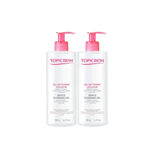 Gel Limpador Topicrem Dúo 2 x 500 ml 2 Unidades