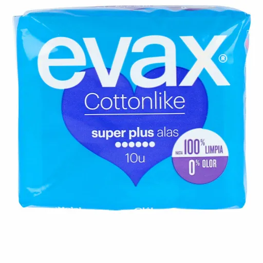 Pensos Higiénicos Super com Alas Evax (10 Uds)