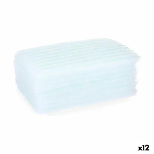 Esponja Corporal Sabonete Azul Branco 19,5 x 12 x 1,5 cm (12 Unidades)