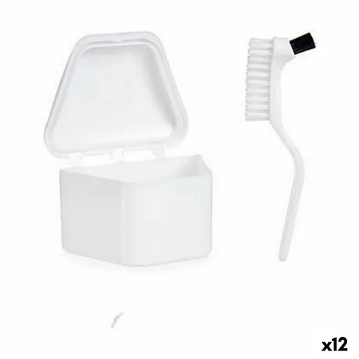 Conjunto para Dentaduras Postiças Branco Polipropileno (12 Unidades)