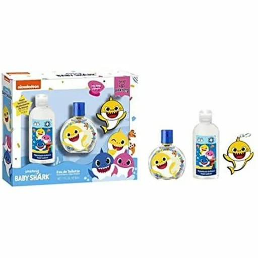 Conjunto de Perfume Infantil Baby Shark EDT 3 Peças