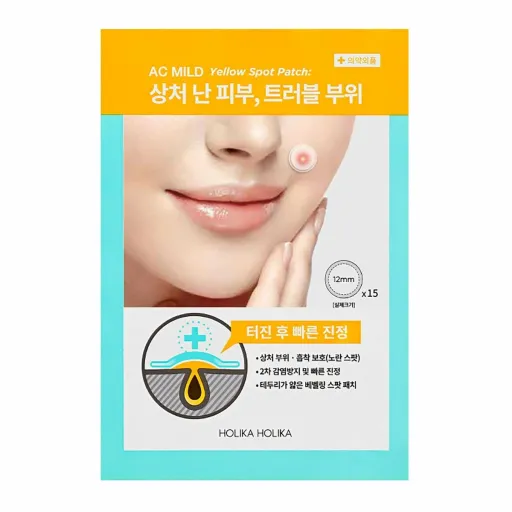 Tratamento Peles Acneicas Holika Holika Ac Mild Yellow Spot Adesivos 15 Peças