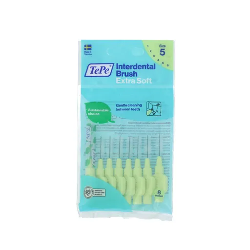 Escovas Interdentais Tepe 0,8 mm Verde Super Suave (8 Peças)