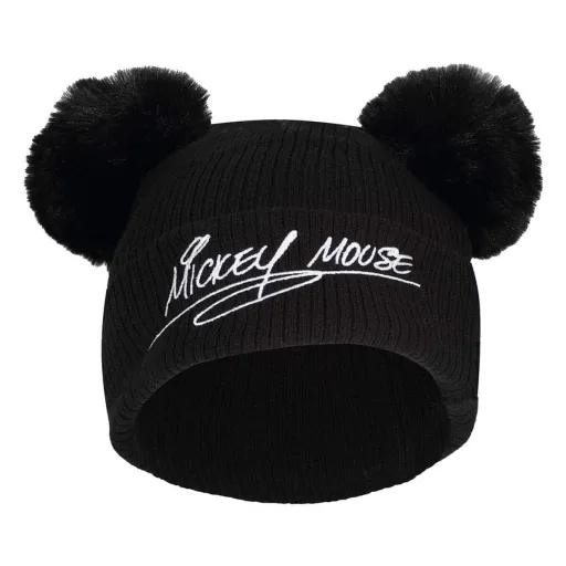 Chapéu Mickey Mouse Double Pom Preto