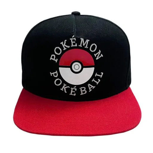 Boné Unissexo Pokémon Trainer 58 cm Preto Vermelho Tamanho Único