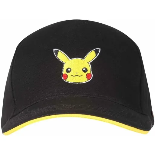 Boné Unissexo Pokémon Pikachu Badge 58 cm Preto Tamanho Único