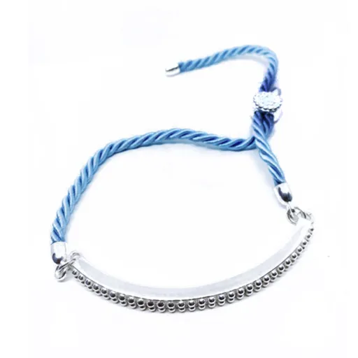 Pulseira Feminino Panarea BS19PL2AZ Azul Prata Prateado (Ajustável)