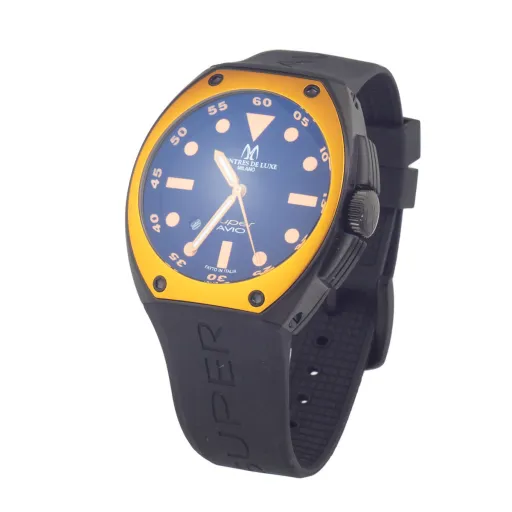 Relógio Masculino Montres de Luxe 09SA-BK-1002 (Ø 48 mm)