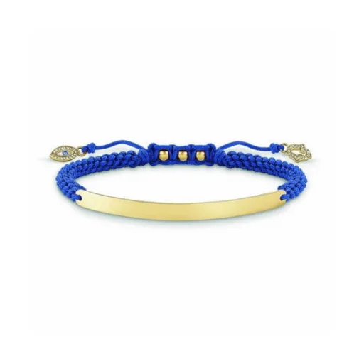 Pulseira Feminino Thomas Sabo LBA0067-899-1 Azul Prata Dourado (21 cm)