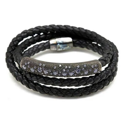 Pulseira Feminino Pesavento W1STRB010 Preto Prata Esterlina (19 cm)