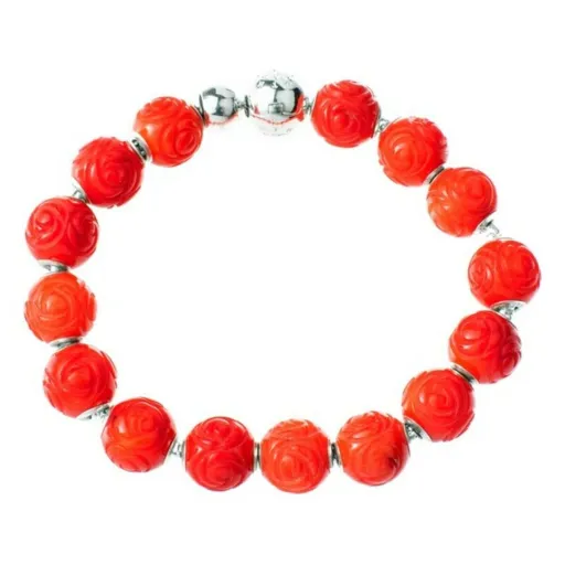 Pulseira Feminino Thomas Sabo KT0147-870-10-L17 Vermelho 20 cm