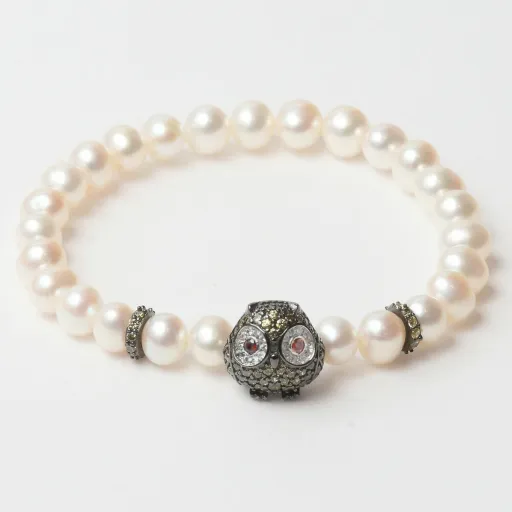 Pulseira Feminino Lancaster JLA-BR-OWL-3-WH 16 mm