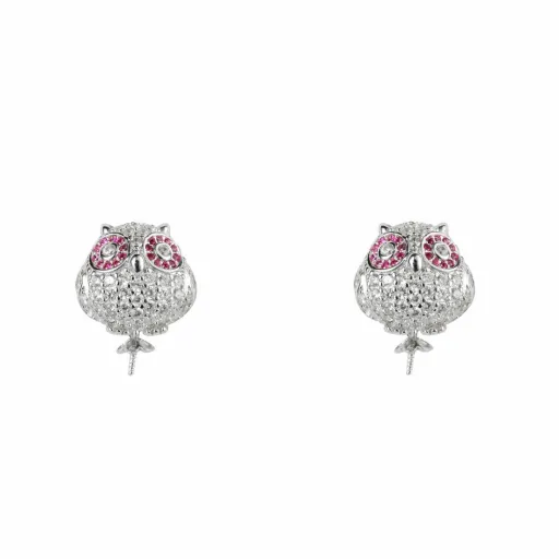 Brincos Femininos Lancaster JLA-EAR-OWL-1 1,2 cm