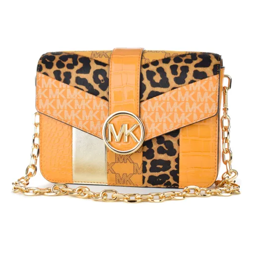 Bolsa Mulher Michael Kors 35F2GNML2Y-HNY-CMB-MULTI Amarelo 22 x 18 x 5 cm