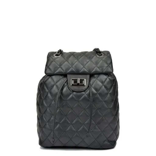 Mochila Casual Anna Luchini SS22-AL-2165-NERO Preto 22 x 32 x 11 cm