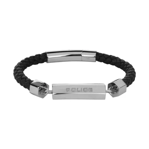 Pulseira Masculino Police Couro 19 cm