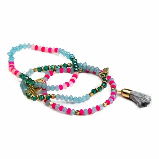 Pulseira Inca Pompons (3 pcs)