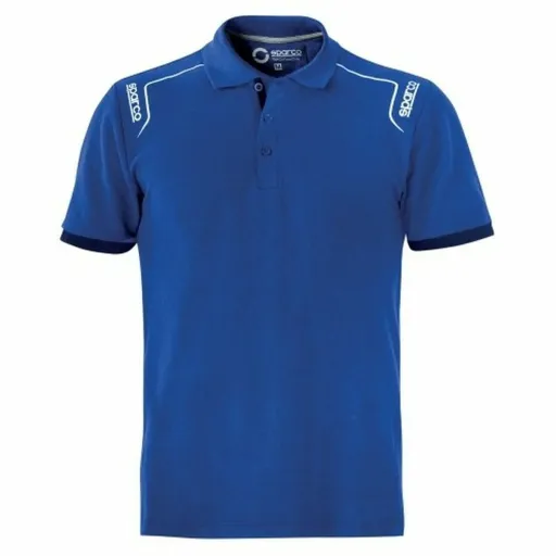 Polo de Manga Curta Sparco STRETCH Azul (Tamanho M)