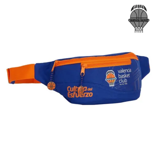 Bolsa de Cintura Valencia Basket Azul Laranja (23 x 12 x 9 cm)