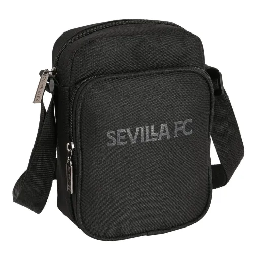 Mala a Tiracolo Sevilla Fútbol Club Teen 16 x 22 x 6 cm Preto