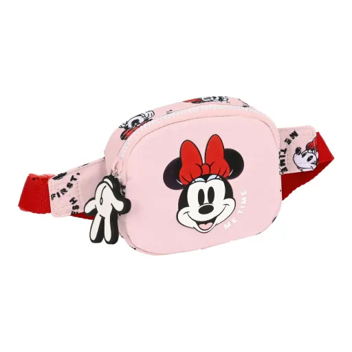 Bolsa de Cintura Minnie Mouse Me Time 14 x 11 x 4 cm Cor de Rosa