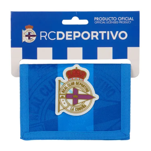 Carteira R. C. Deportivo de La Coruña Azul 12.5 x 9.5 x 1 cm