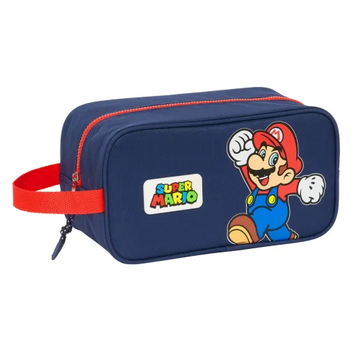 Bolsa para Sapatos de Viagem Super Mario World Azul Marinho 29 x 15 x 14 cm