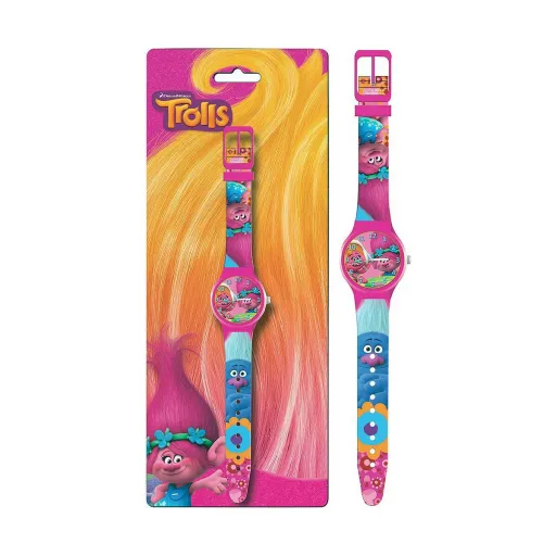 Relógio para Bebês Cartoon TROLLS - BLISTER PACK